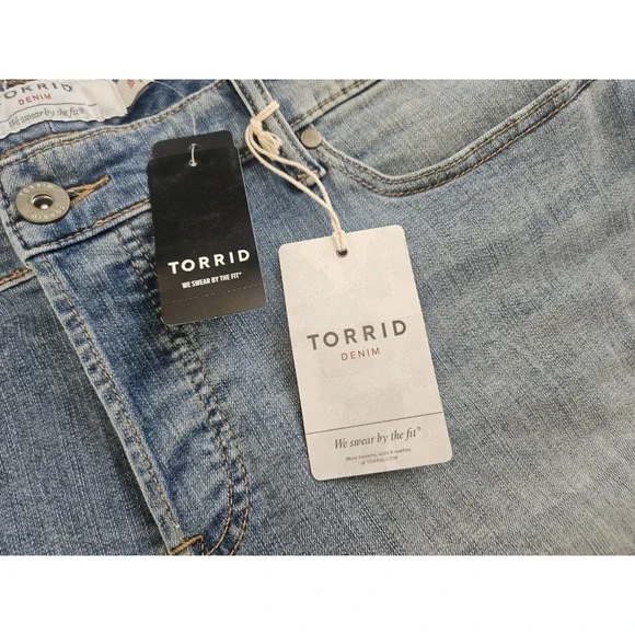 Torrid Size 18 Jean Shorts Denim 3.5in High Rise Short Vtg Montauk Shorts NWT - Picture 7 of 14